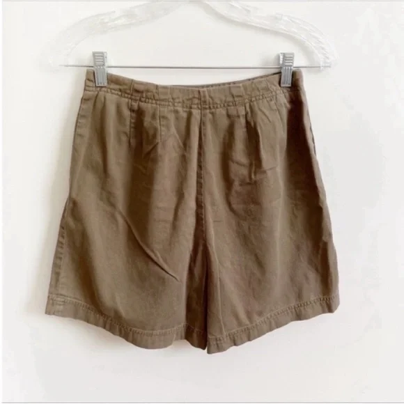 Specialty Collection vintage skort olive green chino buttons high waist